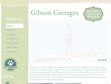 Tablet Screenshot of gibsoncottages.com
